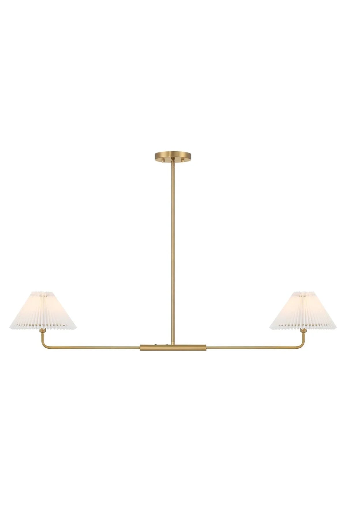 Wyeth 2-Light Chandelier - Natural Brass