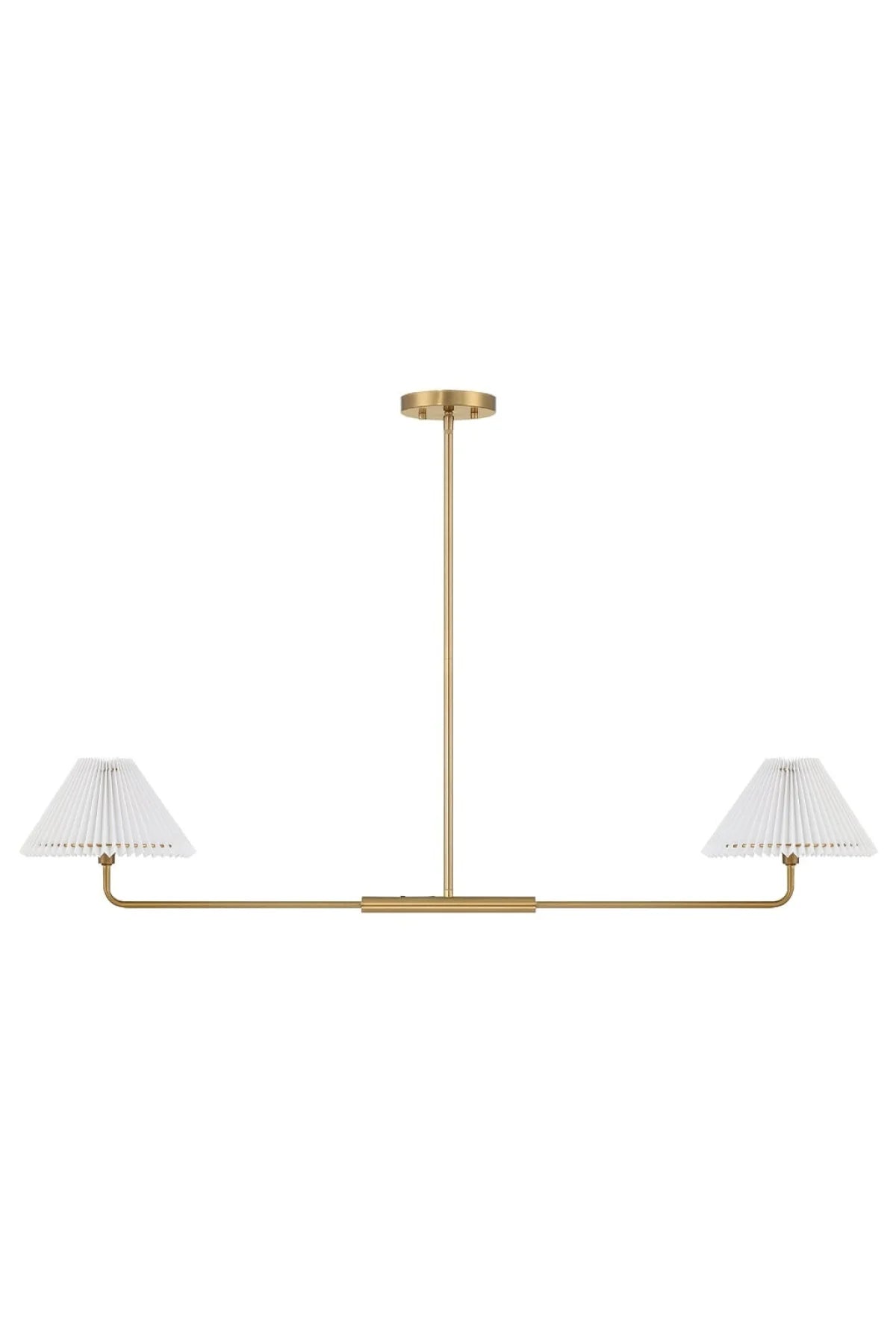 Wyeth 2-Light Chandelier - Natural Brass