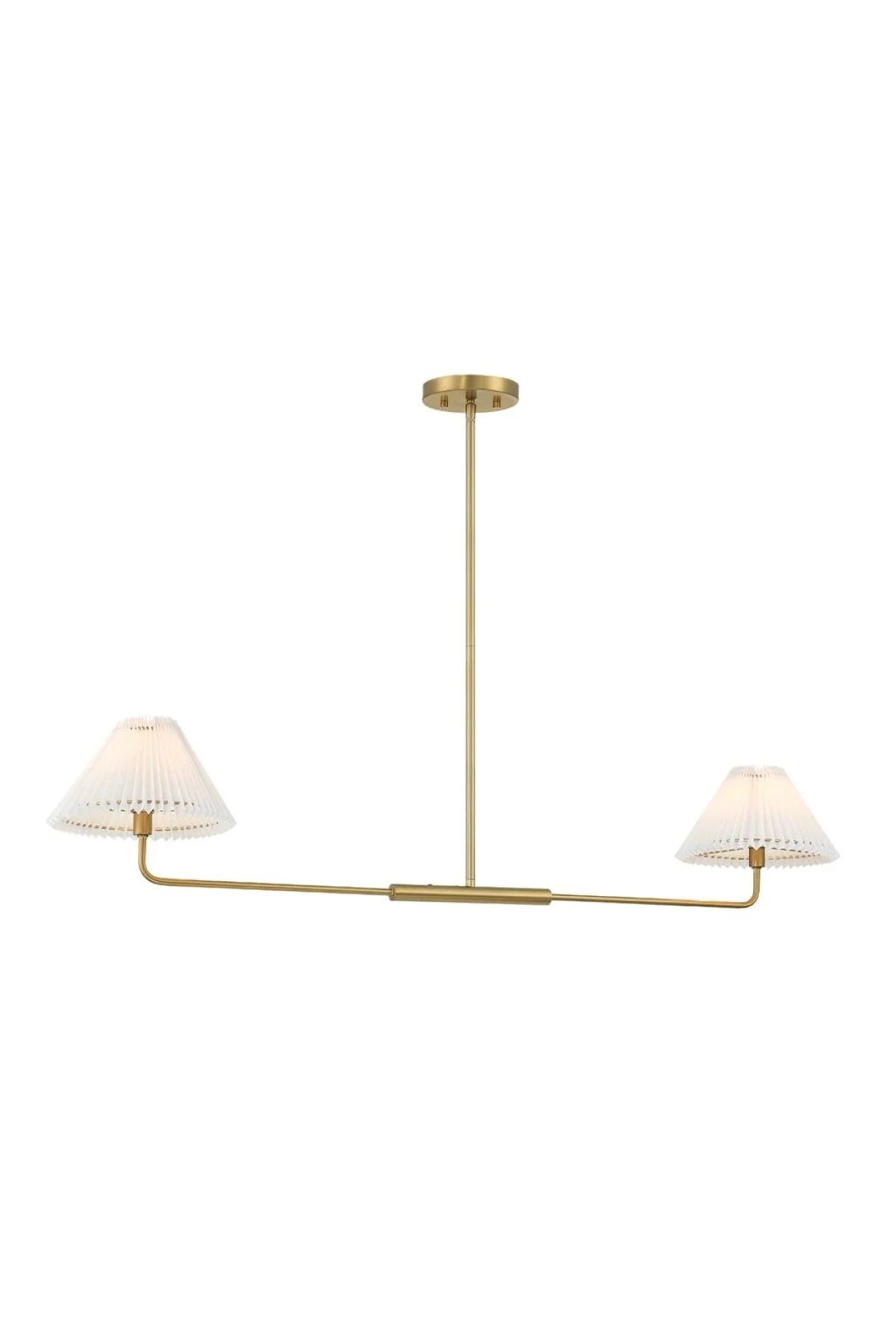 Wyeth 2-Light Chandelier - Natural Brass