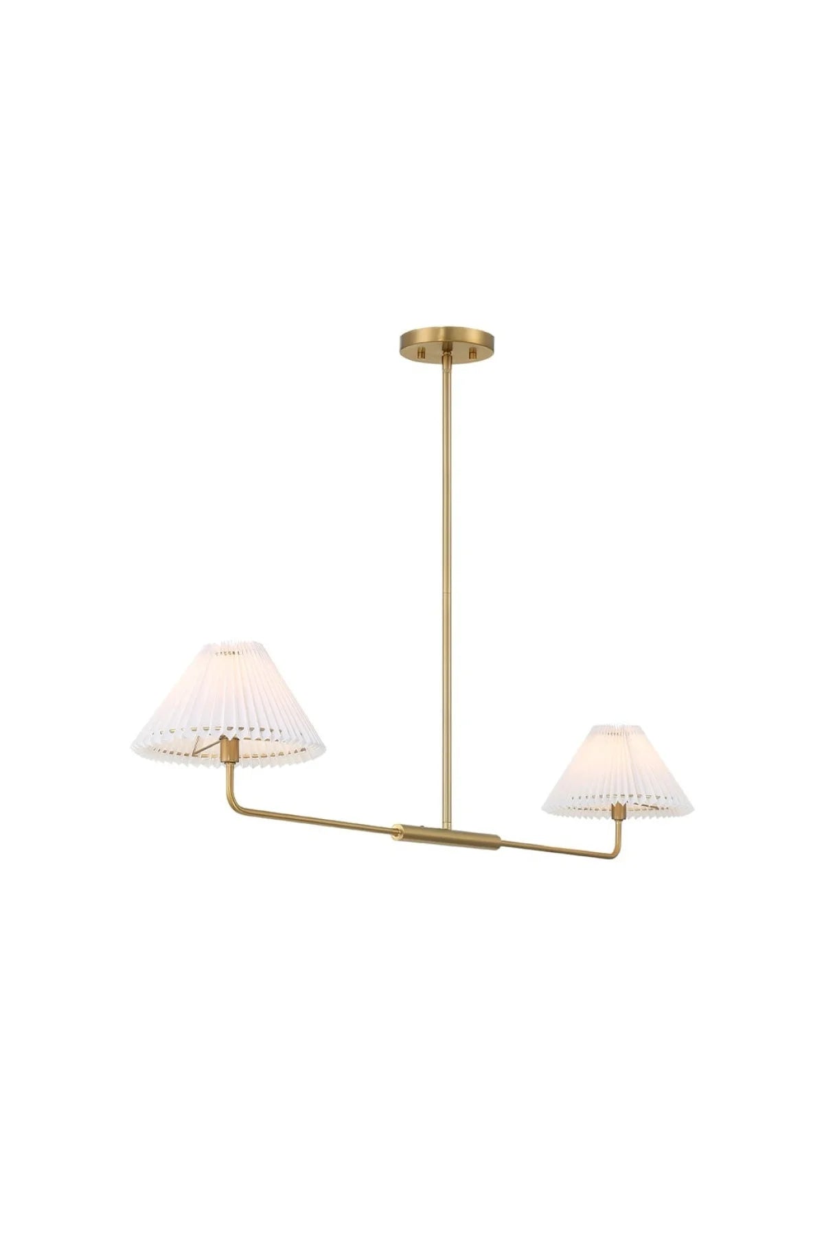 Wyeth 2-Light Chandelier - Natural Brass