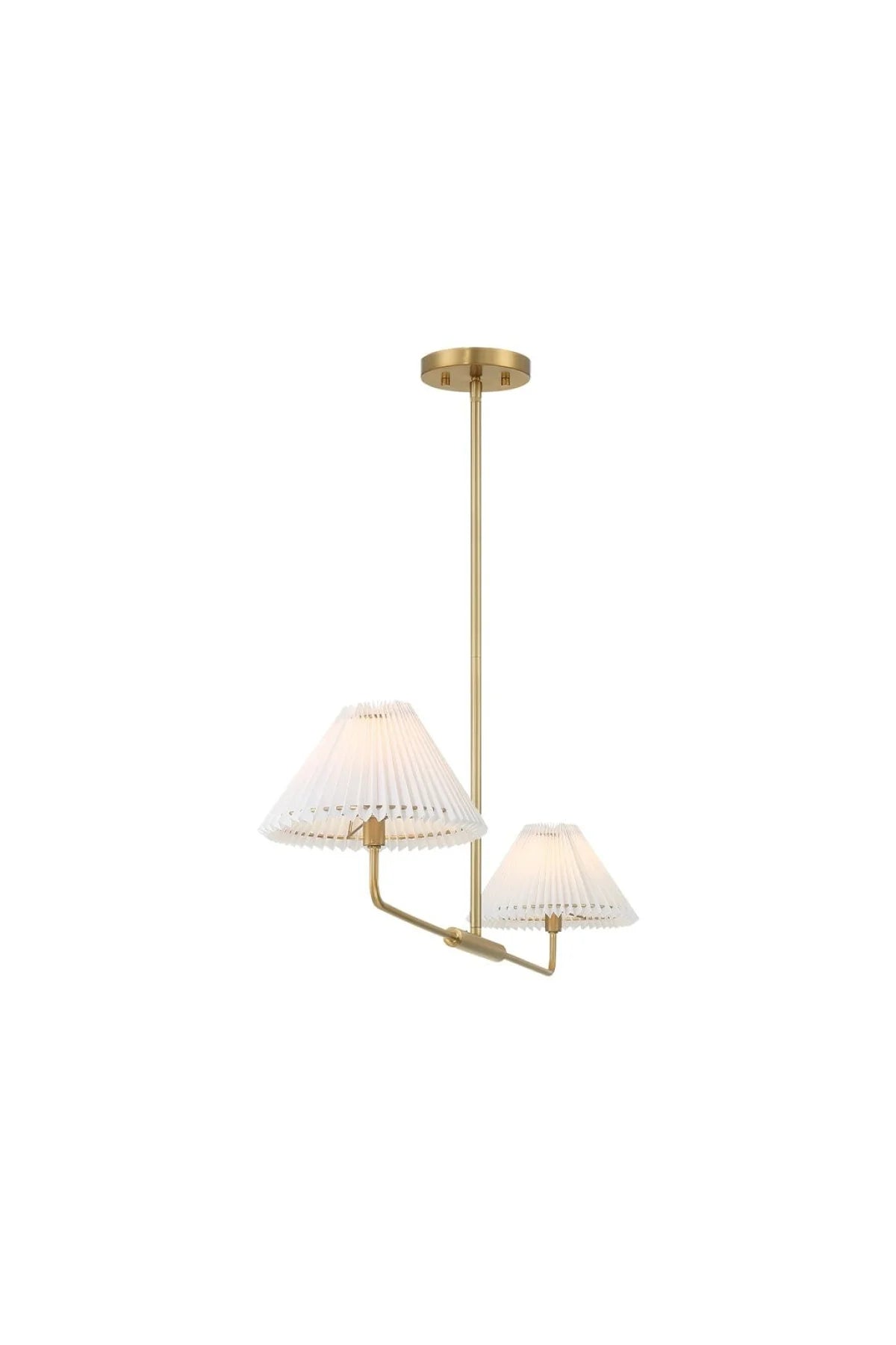 Wyeth 2-Light Chandelier - Natural Brass