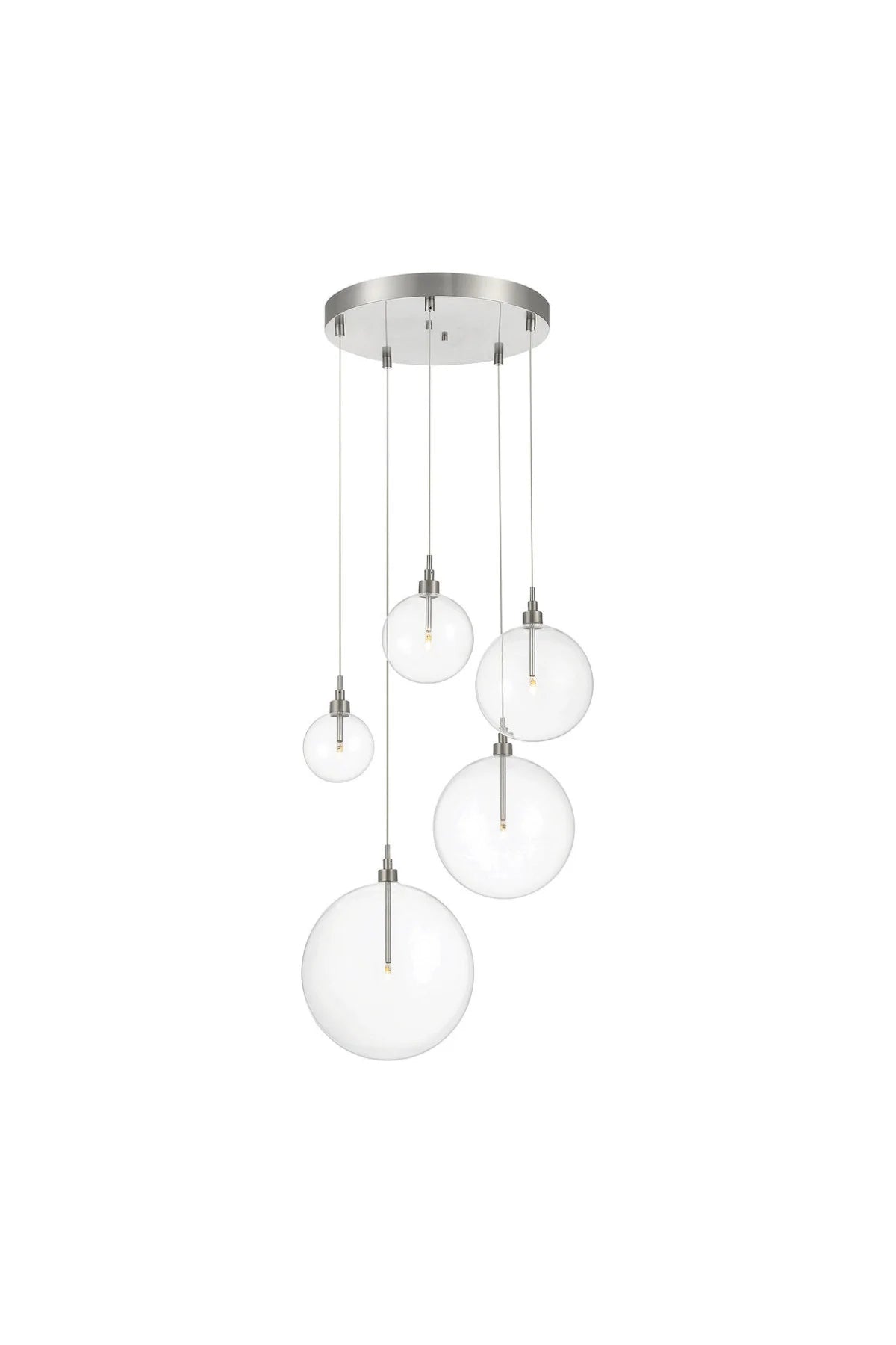 Gianni Chandelier - Brushed Nickel