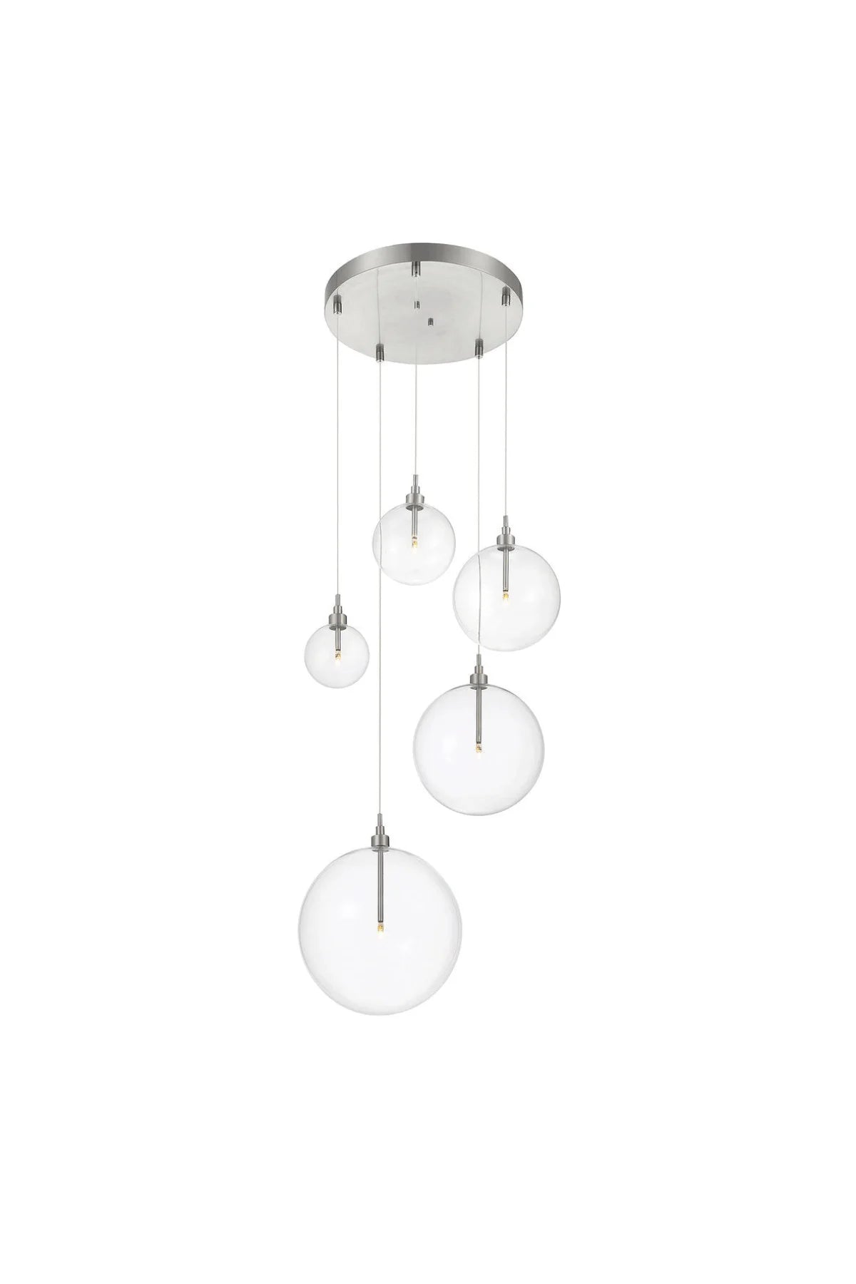 Gianni Chandelier - Brushed Nickel