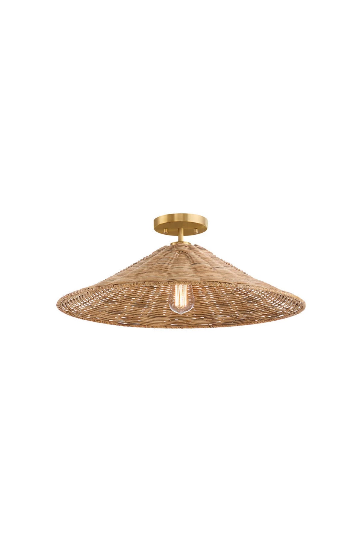 Philippe Ceiling Light - Natural Brass