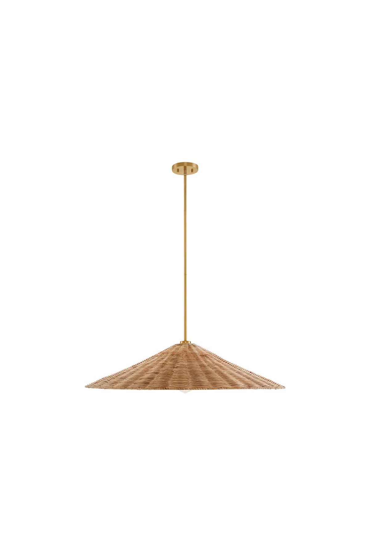 Philippe Pendant Light - Large - Natural Brass