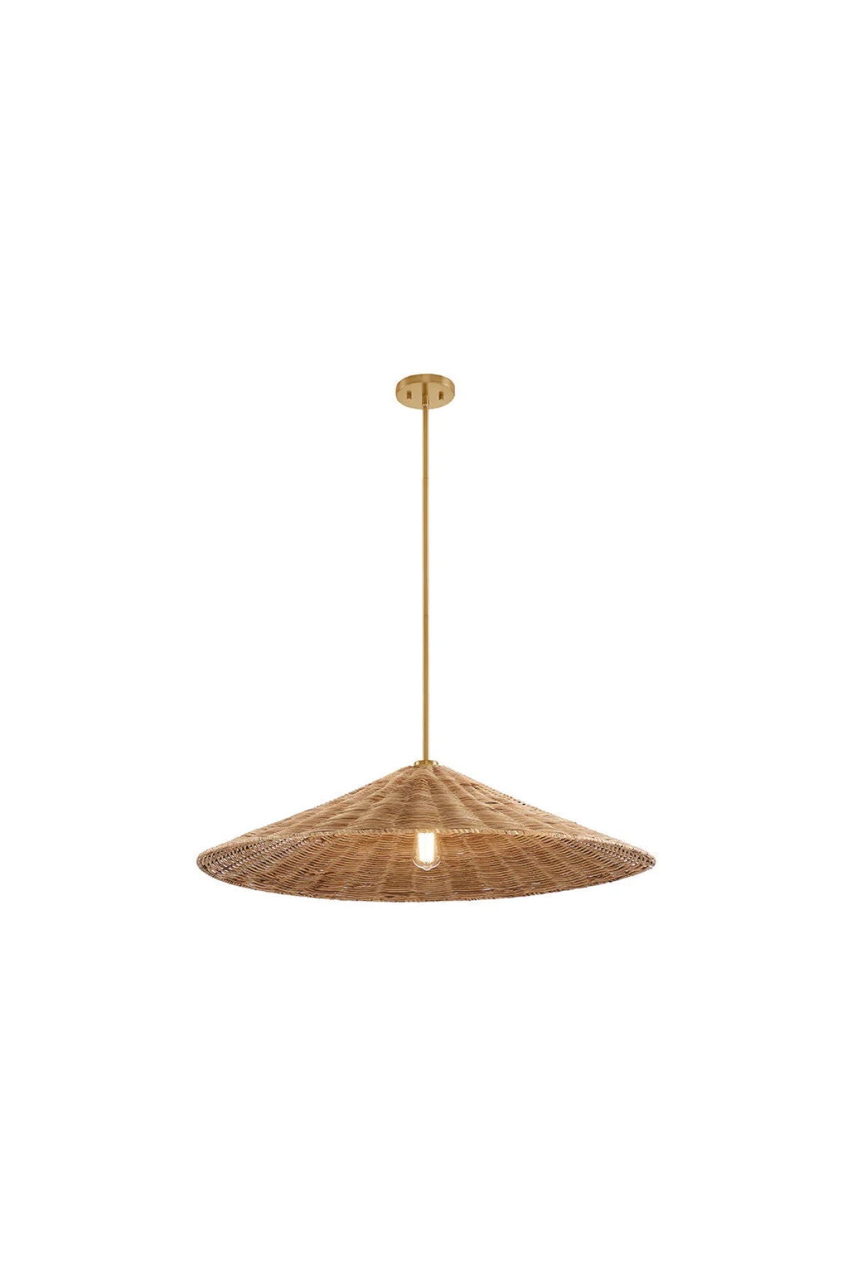 Philippe Pendant Light - Large - Natural Brass