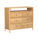 Cali 6-Drawer Oak Dresser - 2 Finishes