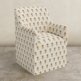 Priya Dining Armchair with Casters