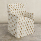 Priya Dining Armchair with Casters