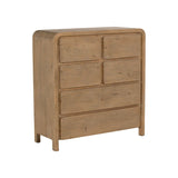 Opera 6 Drawer Chest - Scrubbed Teak