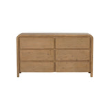 Opera 6 Drawer Dresser - Scrubbed Teak