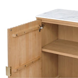 Olive Reeded Cabinet