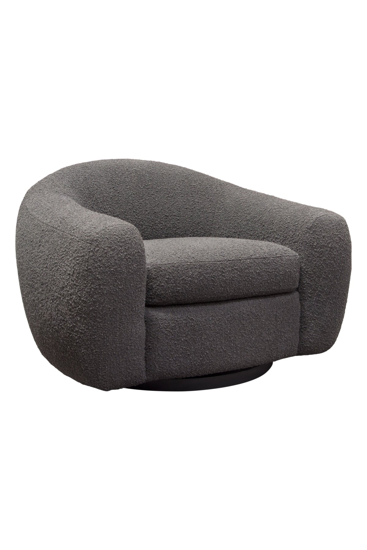 Noa Swivel Chair - Charcoal