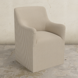 Priya Dining Armchair with Casters