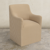 Priya Dining Armchair with Casters