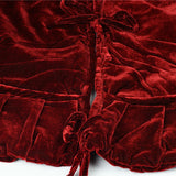 Soft Velvet Tree Skirt - Dark Red - 3 Sizes