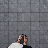 Riviera Gray 4"x4" Tile by Castelli Marble
