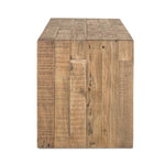 The wooden Ruskin bench made of reclaimed pine