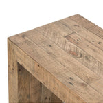 Ruskin wooden bench seating with a rustic finish on a white background