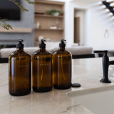 Glass Amber Liquid Pumps