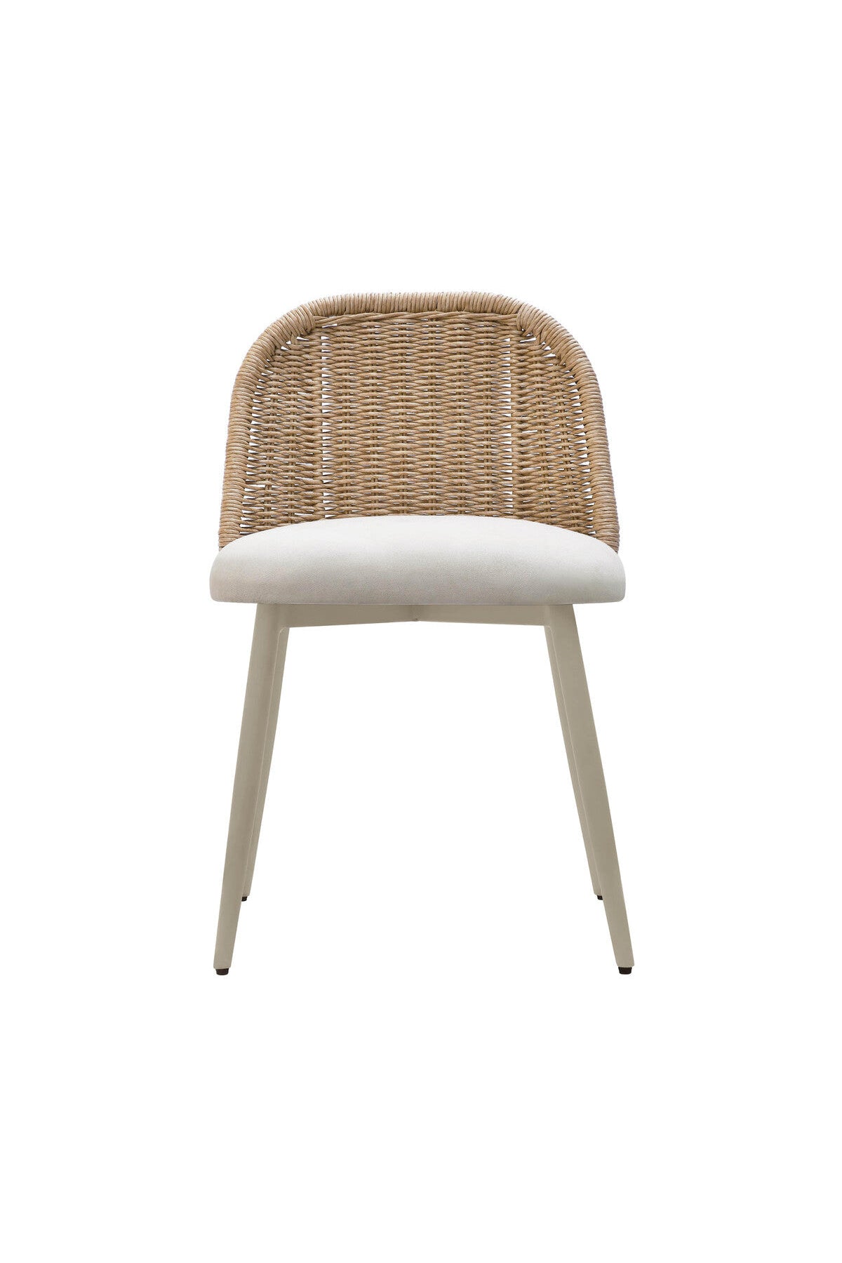 Alexa Cream Performance Fabric Outdoor Dining Chair