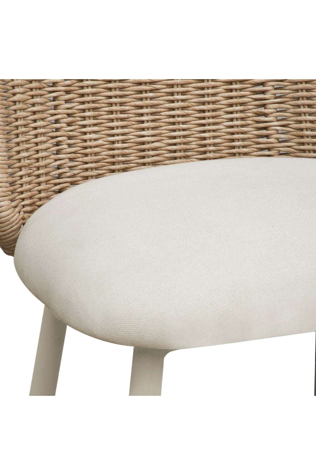 Alexa Cream Performance Fabric Outdoor Dining Chair