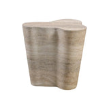 Slab Faux Travertine Side Table - 2 Sizes