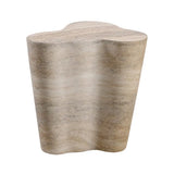 Slab Faux Travertine Side Table - 2 Sizes