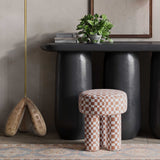 Claire Checkered Stool