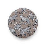 Dex Leopard Jacquard Ottoman