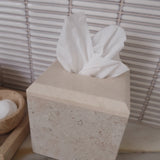 Santana Travertine Tissue Box