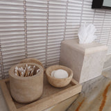 Santana Travertine Tissue Box
