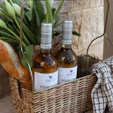 Woven Cane Caddy Basket