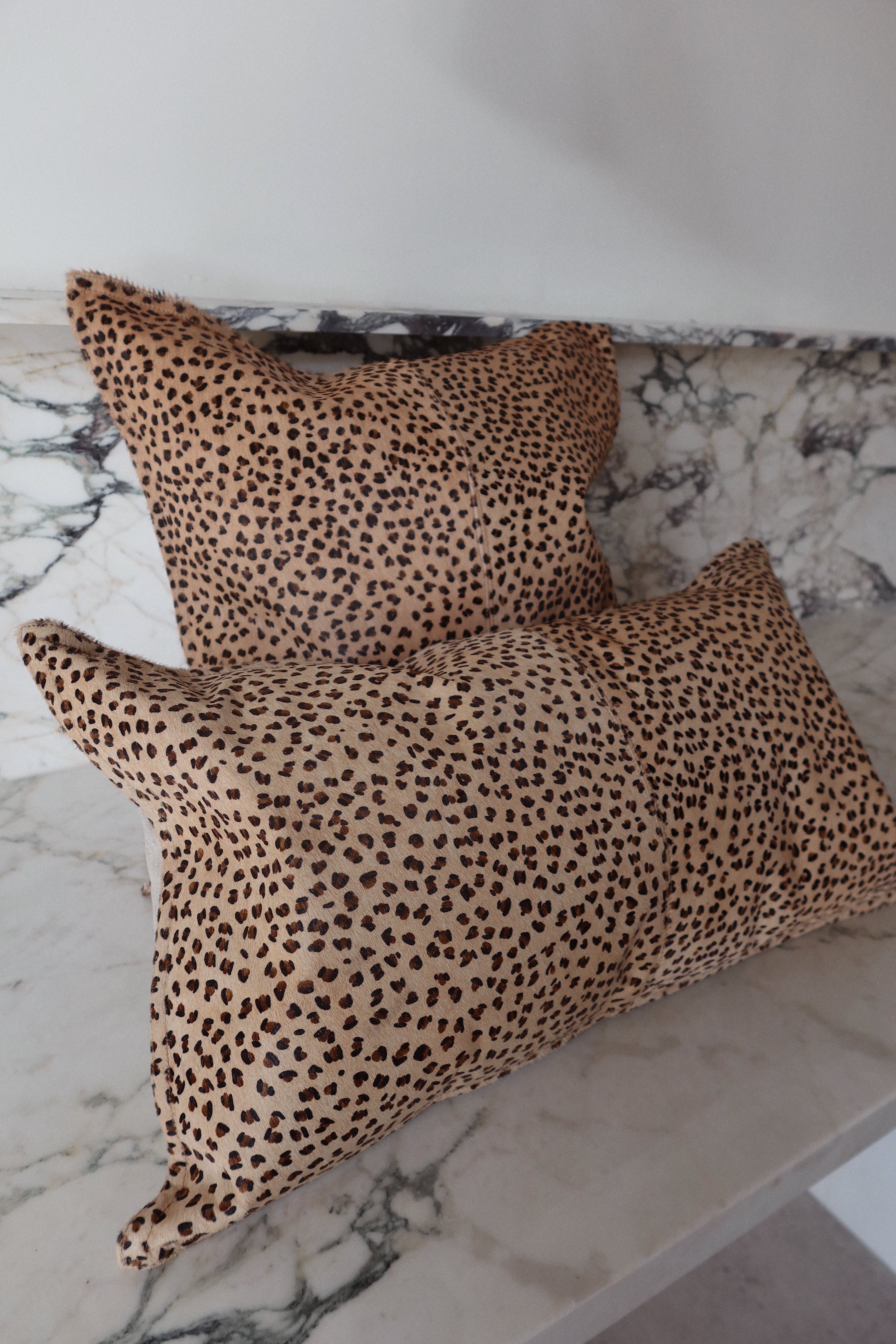 Fleeting Hide Lumbar Pillow - Cheetah - Set of 2