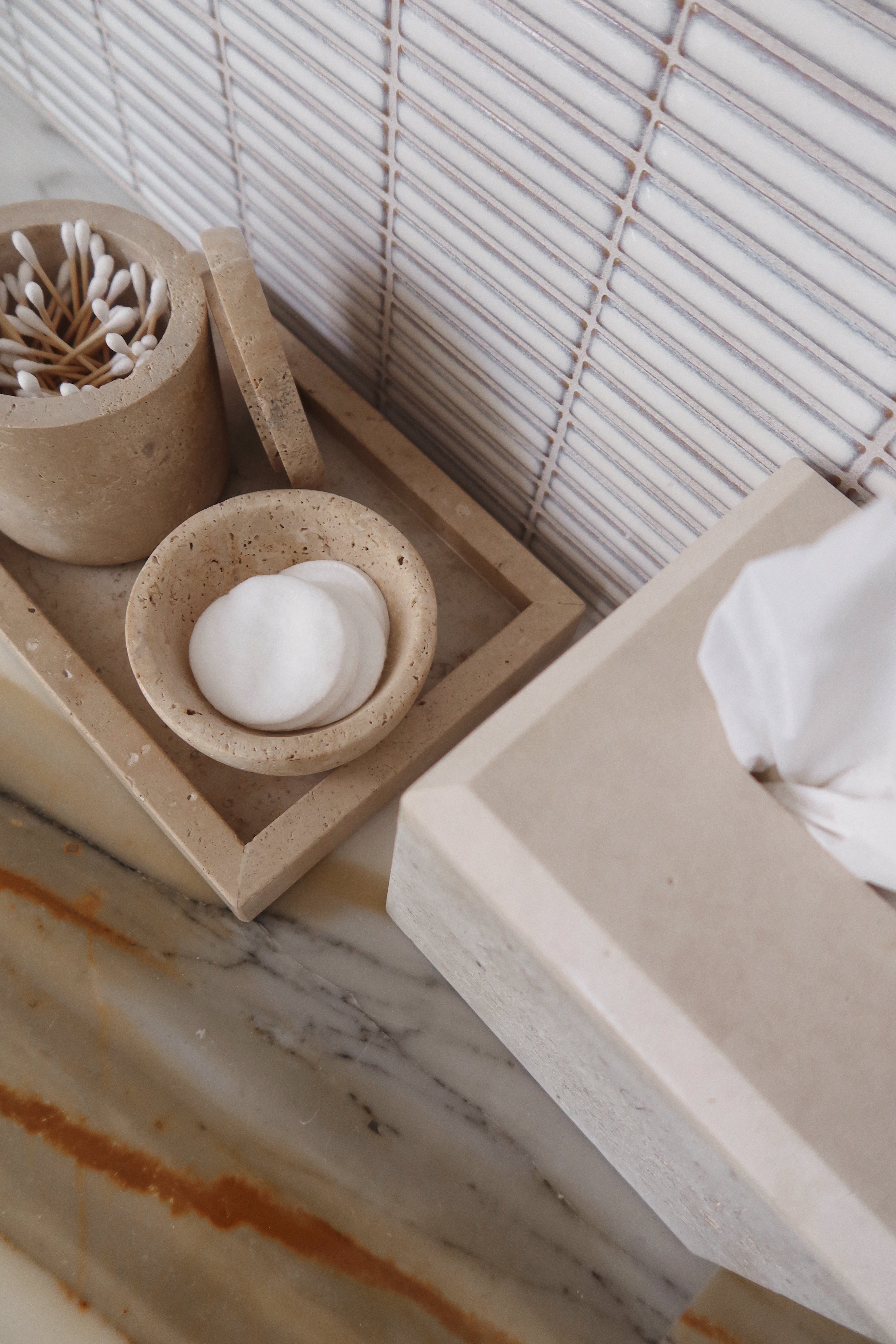 Santana Travertine Bowl