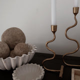 Atzaro Ruffle Concrete Bowl