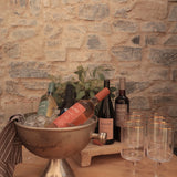 Gisele Wine Glass w/ Gold Rim