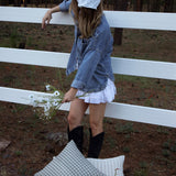 Lennon Gingham Pillow - 18"x18