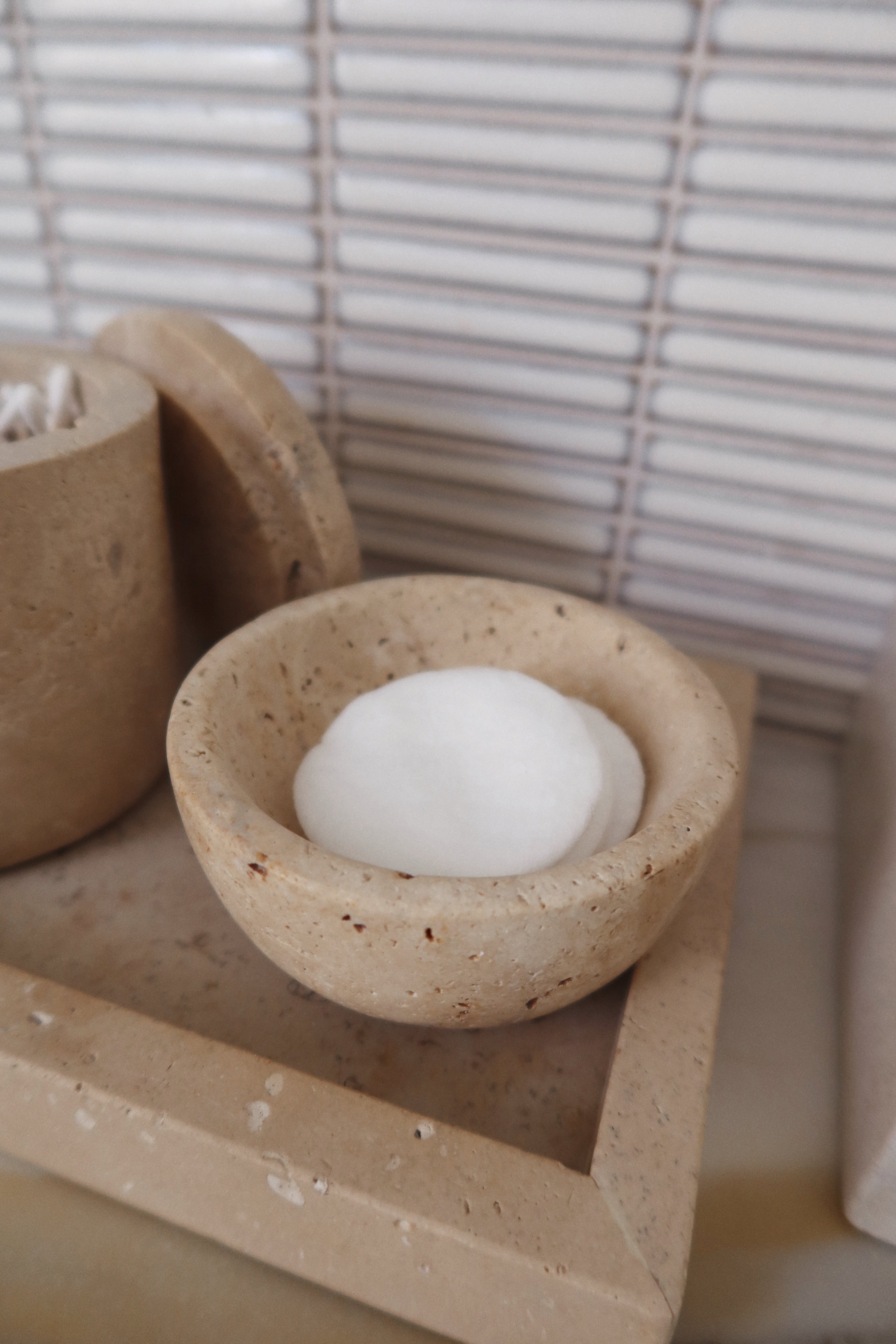 Santana Travertine Bowl