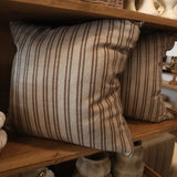 Hexley Striped Pillow - Brown - 18"x18"