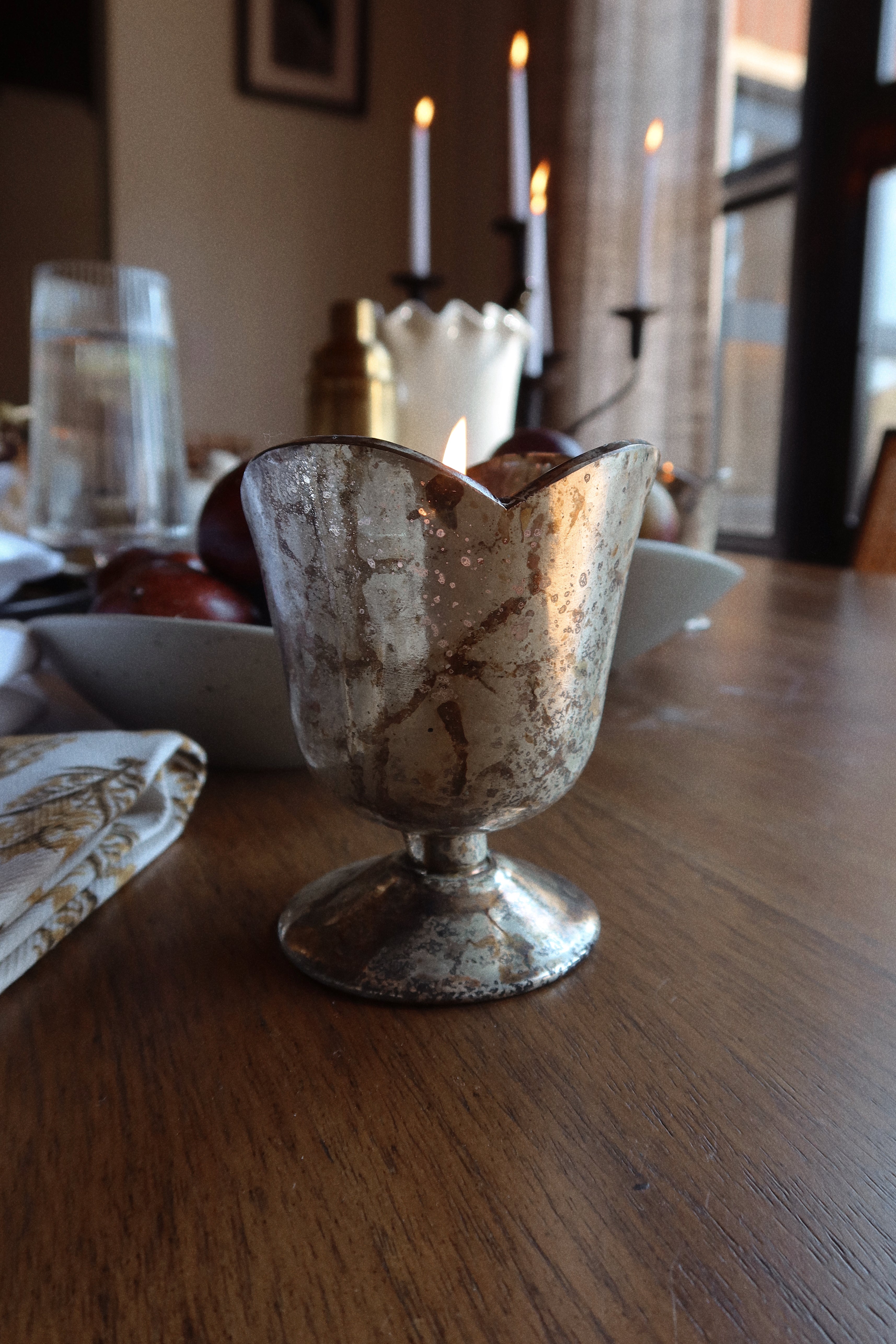 Russet Tulip Votive Holder