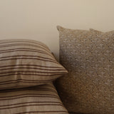 Hexley Striped Pillow - Brown - 18"x18"