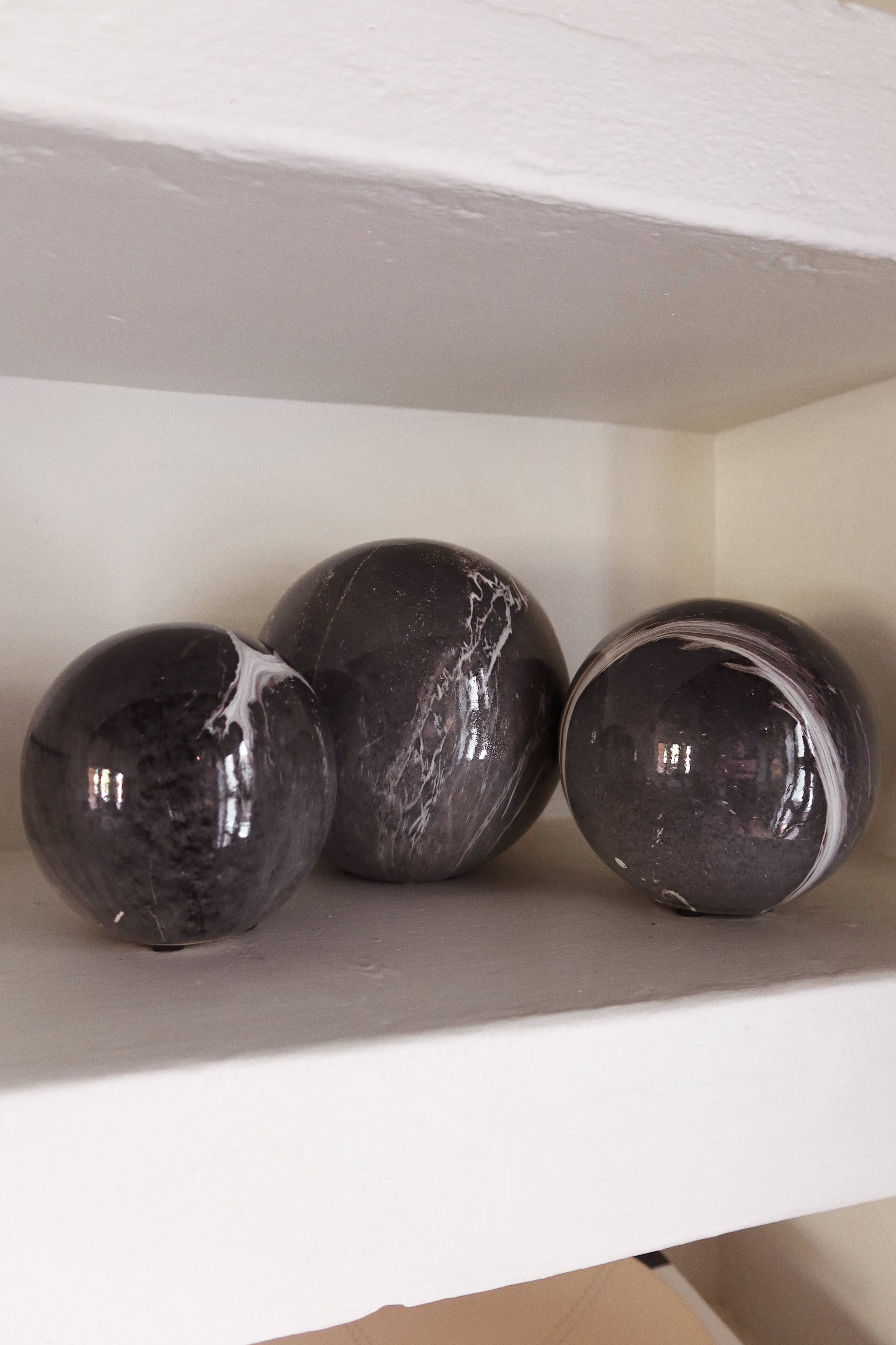 Weldon Marble Orbs - Set of 3