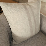 Dulce Striped Pillow - Ivory - 22"x22"