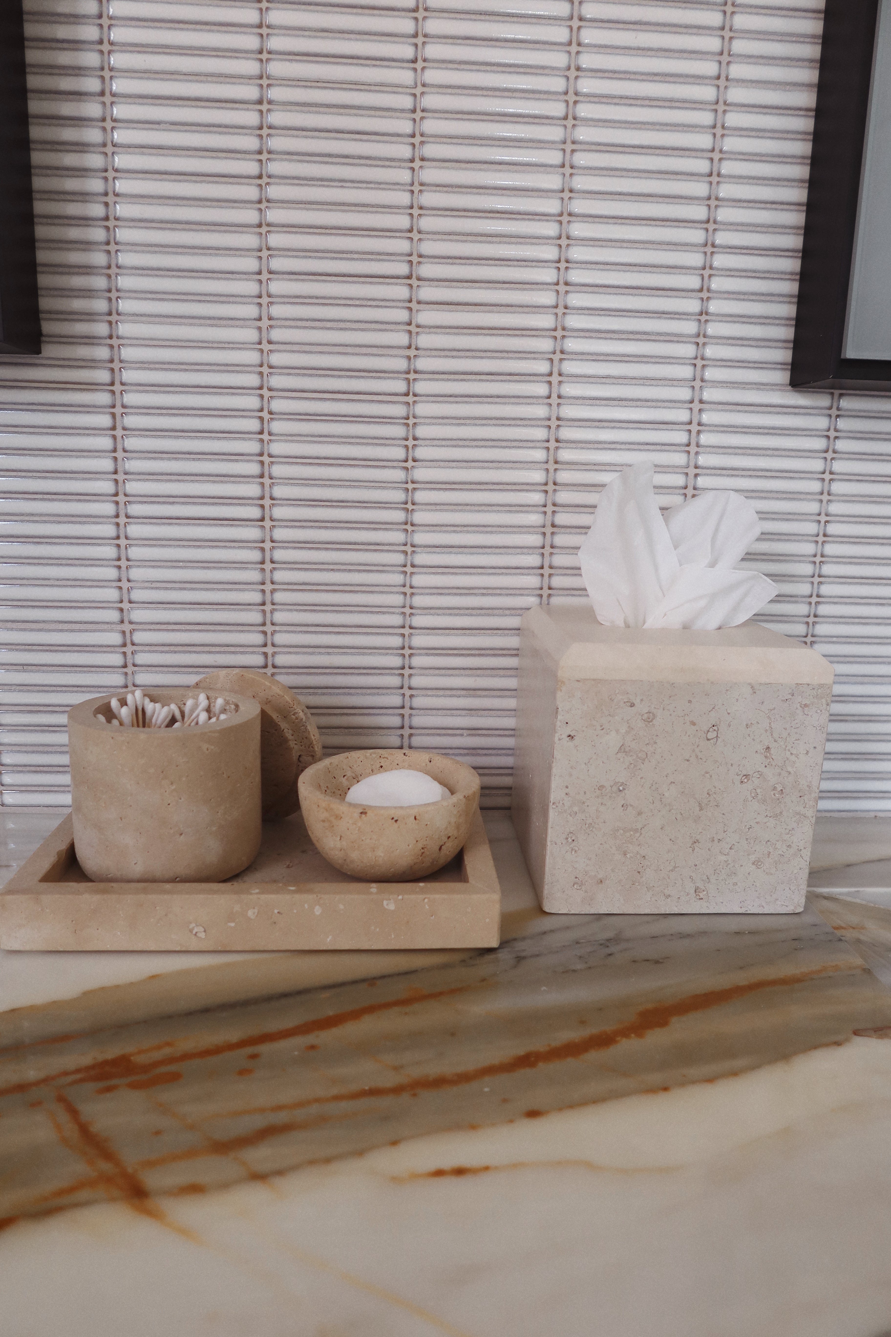 Santana Travertine Canister