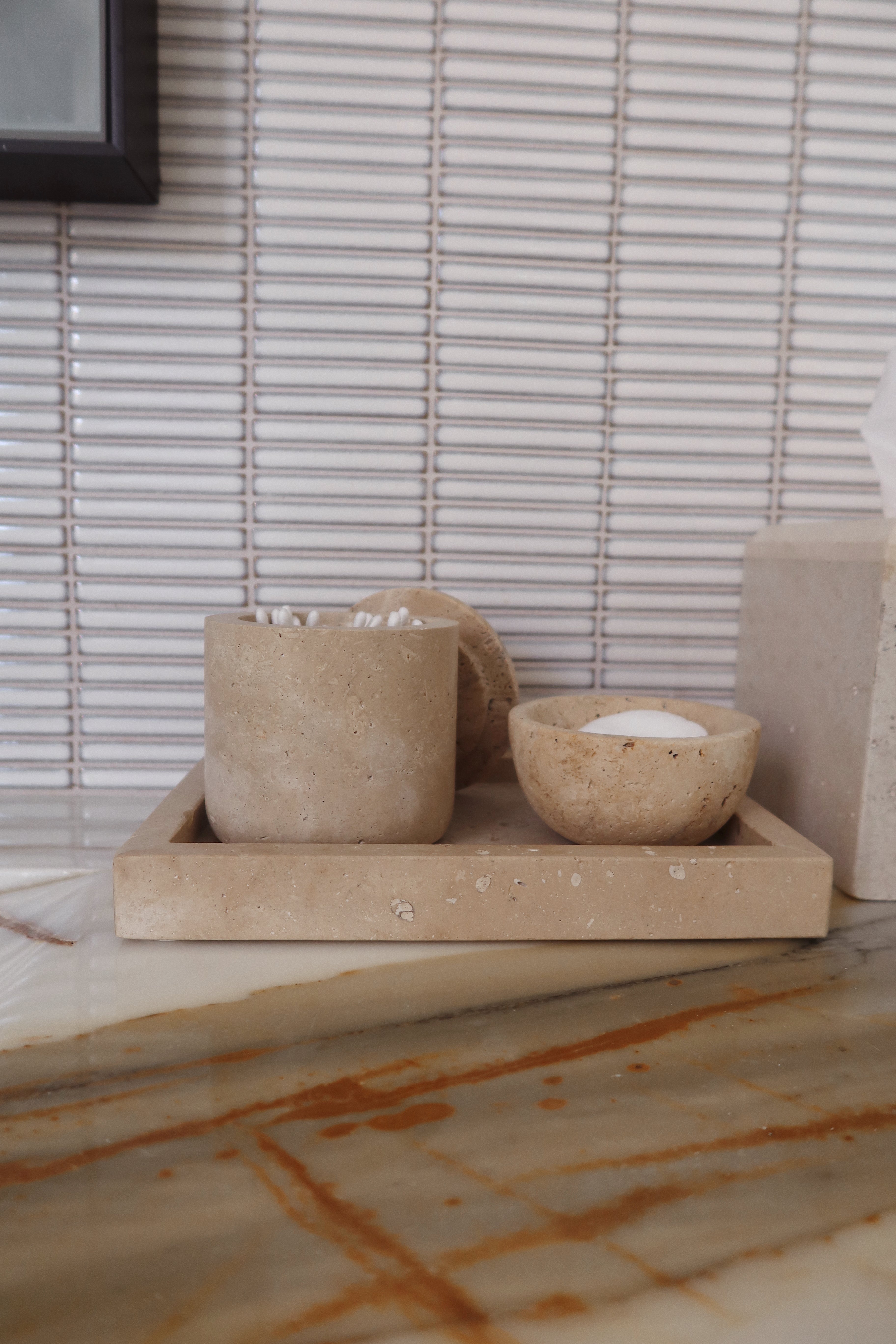 Santana Travertine Tray