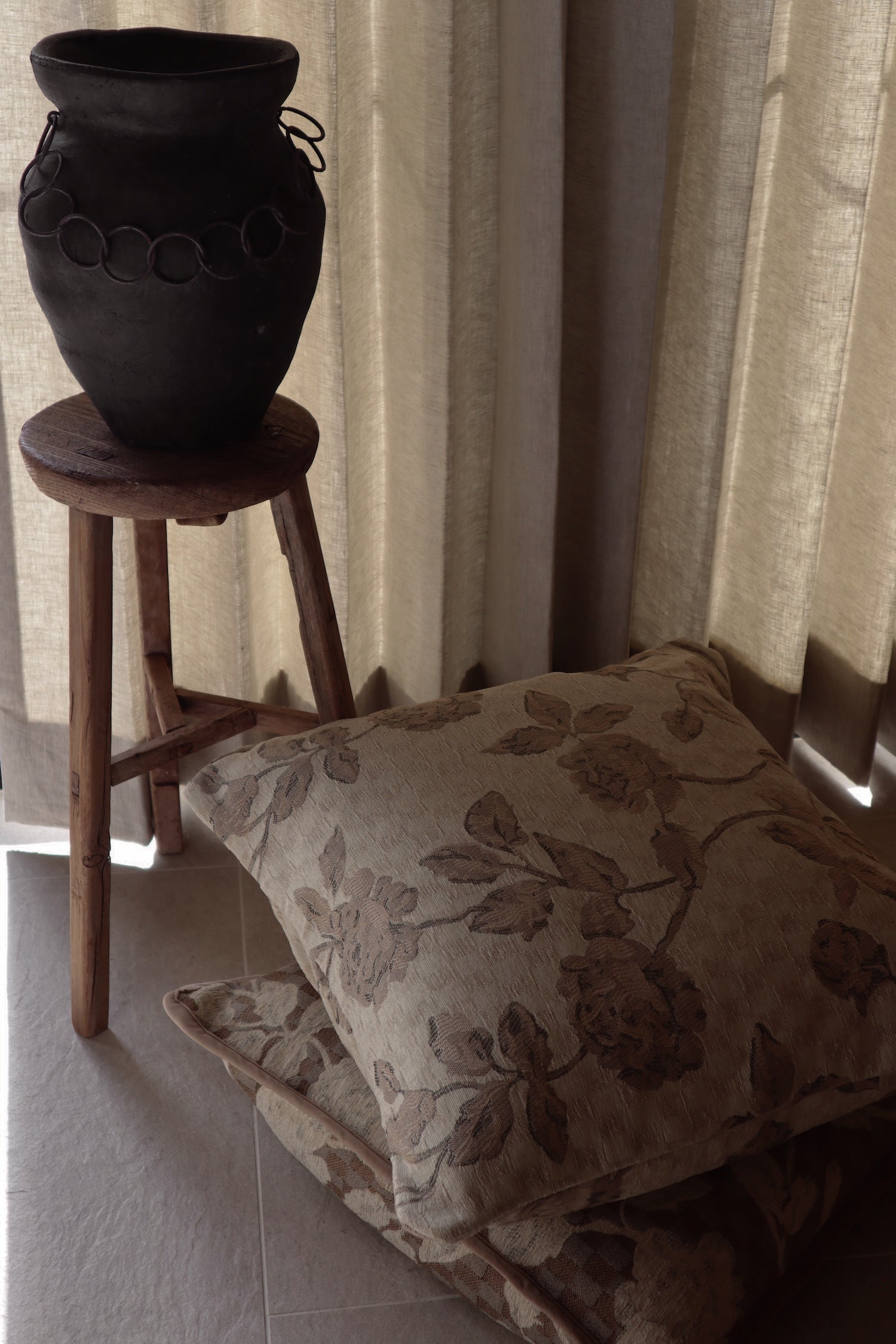 Reversible Tapestry Pillow - 22