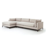 Grammercy 2-Piece Chaise Sectional - Moon
