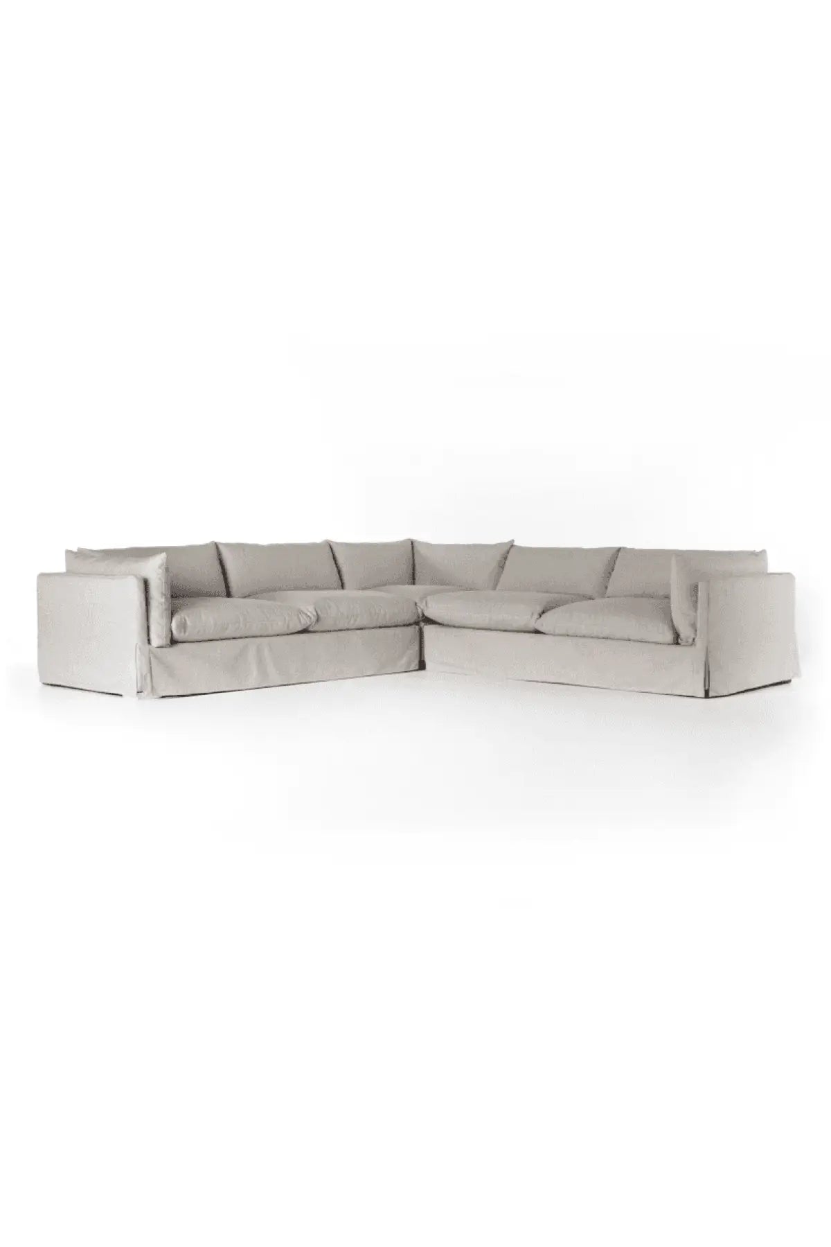 Habitat Slipcover 3-Piece Sectional - Moon - 2 Sizes