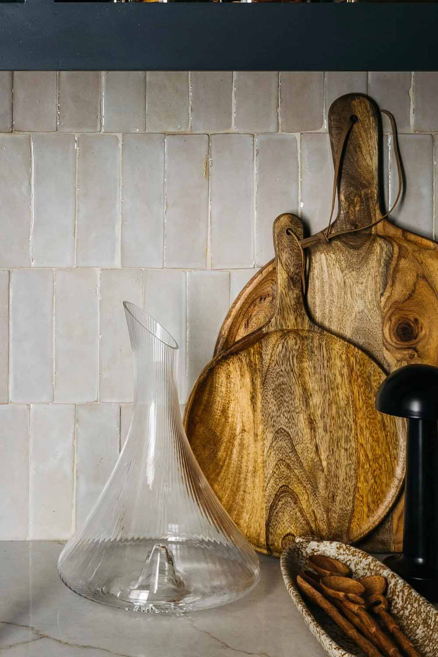 Francesca Fluted Textured Decanter